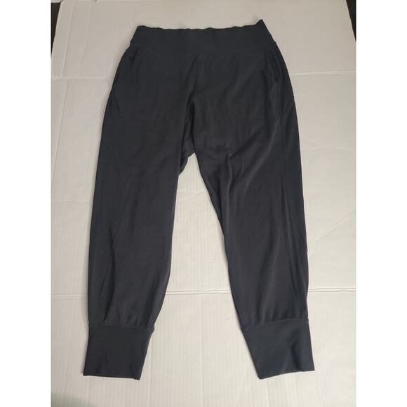 Athleta venice Jogger Womens SZ Large High Rise Black Pull On Pockets 597888-00 - Picture 2 of 9